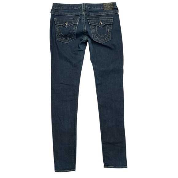 True Religion Julie Straight Jeans SZ 32 Dark Wash 35” Inseam Tall - Picture 3 of 12